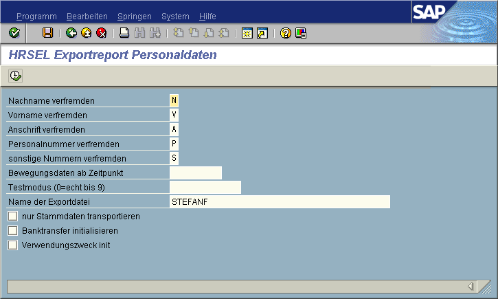 zsysptst Selektionsbild